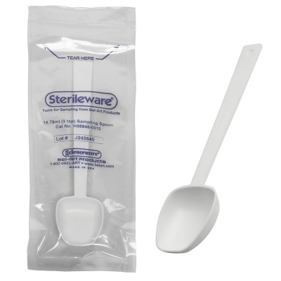 Bel-Art Long Handle Sterile Sampling Spoon; 14.79mL, Individually Wrapped (Pack of 10)