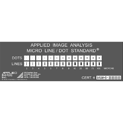 Image Analysis Micro Line / Dot Standard (IAM-6)