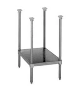 Stainless Steel Stand with Adjustable Shelf &amp; Feet (29?High)