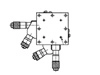 B20-60LN Manual High Resolution XY Crossed Roller 60x60mm Platform 6.5mm Travel Micrometer Stage