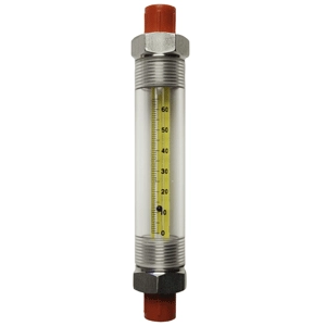 Bel-Art Riteflow Borosilicate Glass Guarded Flowmeter; 65MM Scale, Size 1