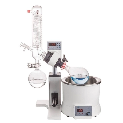 Scilogex RE100-S Rotary Evaporator, Vertical Coiled Condenser, Manual Lift Model # 60301202119999