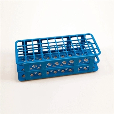 Kartell 20mm PP 40 Place Blue Test Tube Rack 225665-0002 (CS/5)