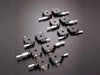 B11-60AR1 Manual X Axis Crossed Roller 60x60mm Platform 6.5mm Travel Feed Screw Stage