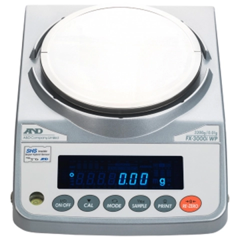 AandD FX-3000iWPN Waterproof NTEP Precision Balance, 3200g x 0.01g with External Calibration IP65