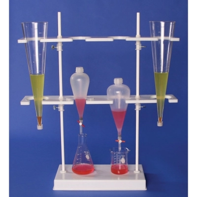 BEL-ART POLYETHYLENE IMHOFF CONE AND SEPARATORY FUNNEL RACK