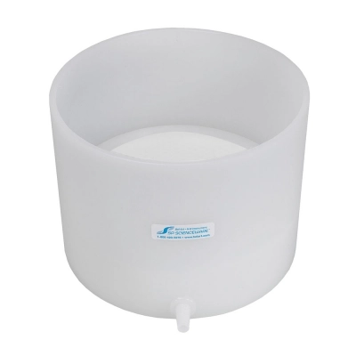 BEL-ART POLYETHYLENE BUCHNER TABLE-TOP FUNNEL WITH PERFORATED REMOVABLE PLATE