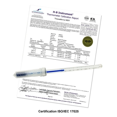 Durac Plus Calibrated Dry Block/Incubator Liquid-In Glass Thermometer;50 To 110C, 35MM Immersion