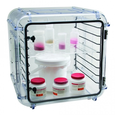 Desiccator Cabinet, Clear Acrylic, 1 Door Dry Box, 24W, 24D, 18H