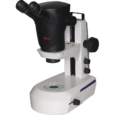 Leica S7 E Stereo Microscope on LED Transmitted Light Base with adjustable Mirror