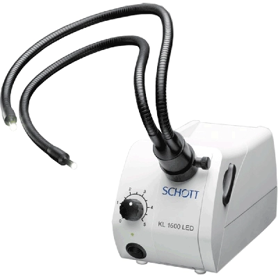 Schott KL1600 LED Light Source with Dual Gooseneck