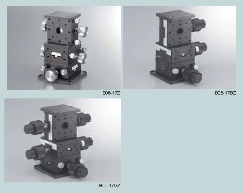 Manual XYZ Multi Axis Dovetail Rack &amp; Pinion Stages