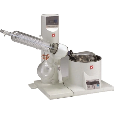Yamato RE-301-AOV Rotary Evaporator with VR-300 Vacuum Regulator, BO-400 Oil Bath, and Glassware A
