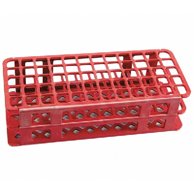 Kartell 16mm PP 60 Place Red Test Tube Rack 225655-0001 (CS/5)