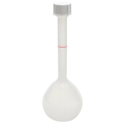 Kartell 250mL PP Volumetric Flask with Screw Cap 241514-0250 (CS/5)