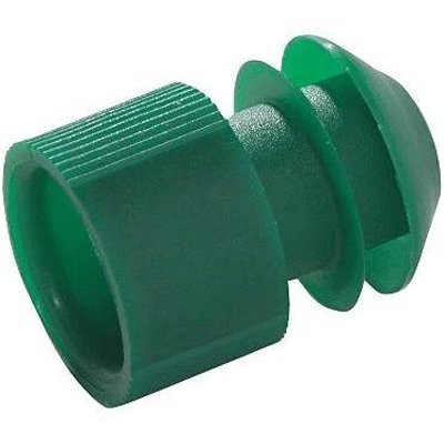 Kartell 11-13mm Green LDPE Test Tube Stopper 276145-000G (CS/1000)