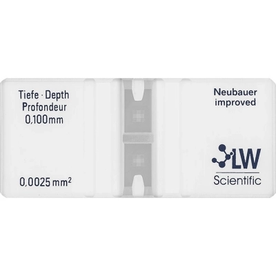 LW Scientific Hemacytometer Model # CTL-HEMM-GLDR