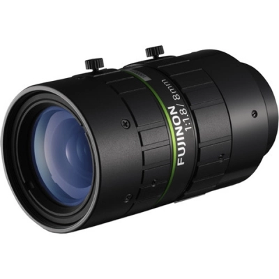 FUJINON C-Mount Lens, 8mm, 12 Megapixel 2.1&mu;m Pixel Pitch, F1.8~F22 Iris # HF818-12M