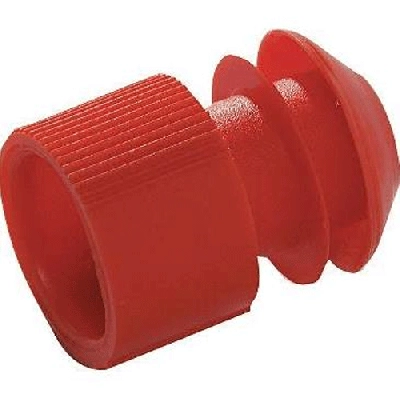 Kartell 11-13mm Red LDPE Test Tube Stopper 276145-000R (CS/1000)