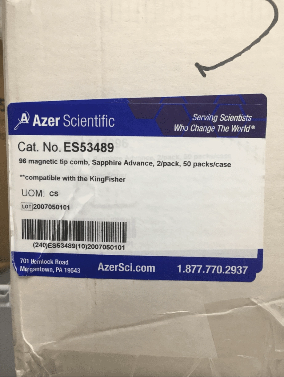 Azer Scientific 96 Tip Comb CS100 Sapphire Advance