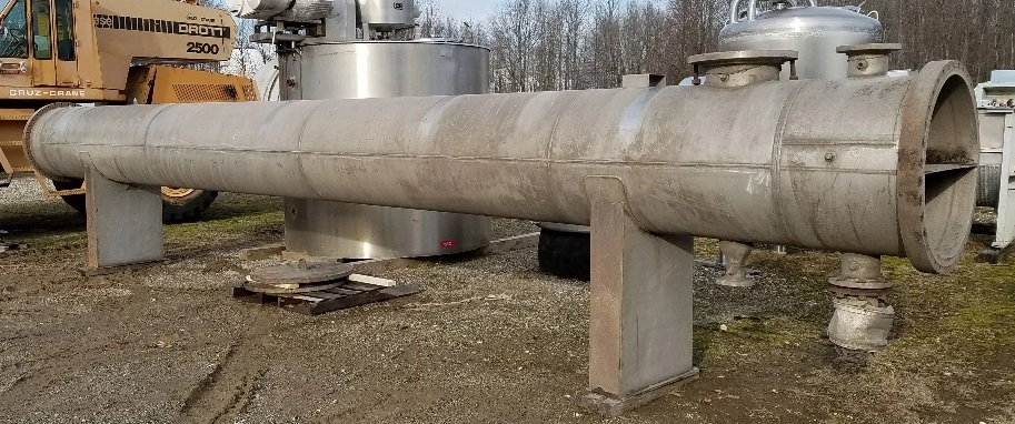 3,780 sqft stainless steel shell and tube heat exchanger