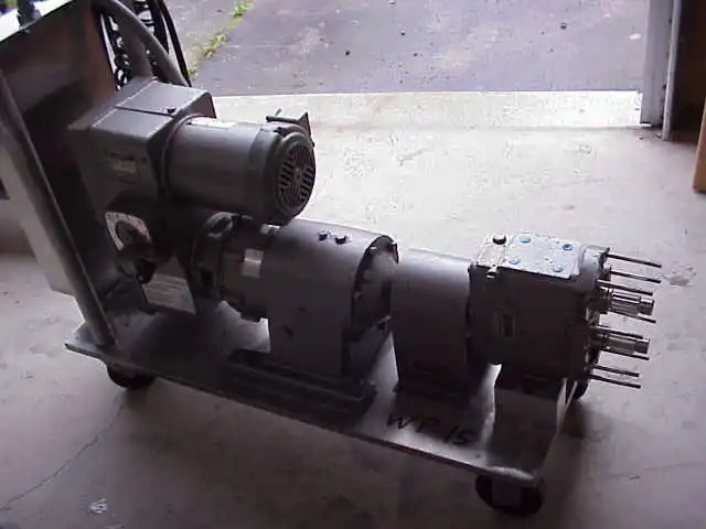 Stainless Steel, rotary lobe, Waukesha Sanitary Pump.  Model 30