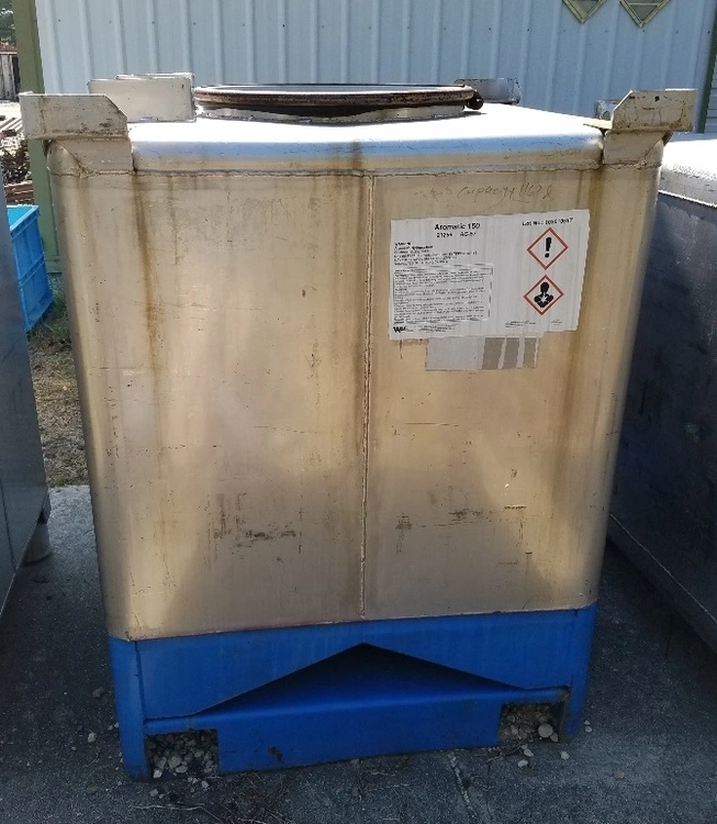 300 Gallon (1,162 Liter) Stainless steel IBC Tank/Tote