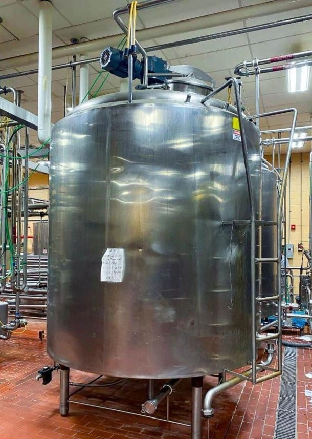 2000 Gallon Sanitary jacketed Mix Tank/Processor/Pasteurizer