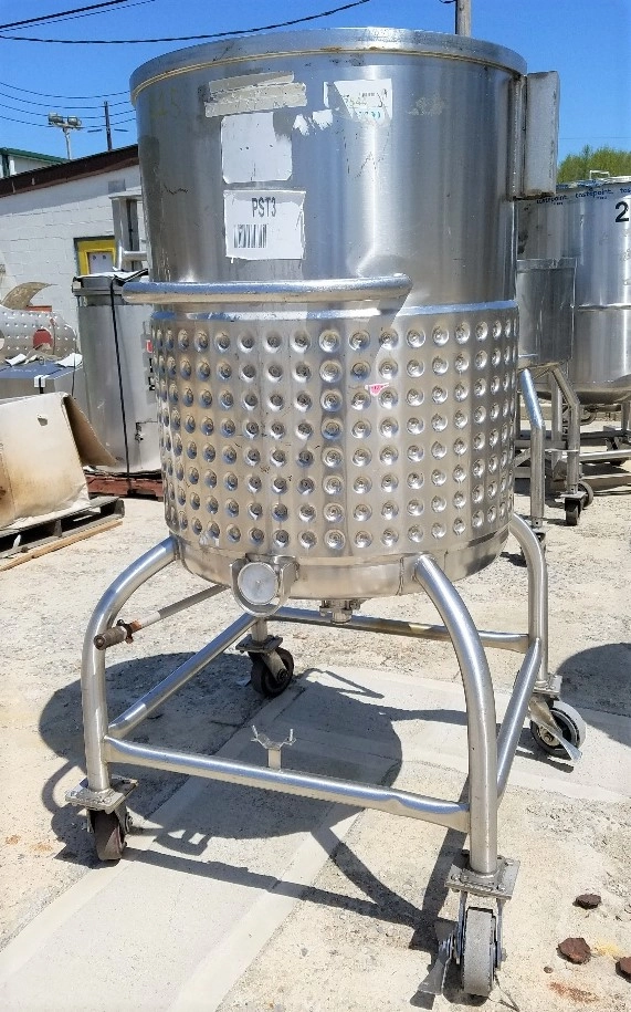 used 110 Gallon Jacketed Stainless Steel Tank, Portable