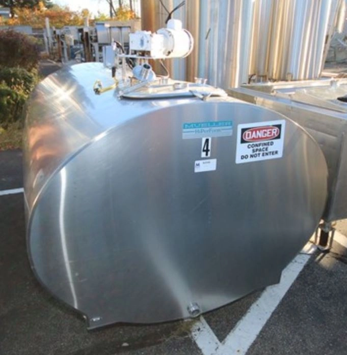 500 Gallon Mueller HiPerform Stainless Steel Sanitary Jacketed Mix Tank