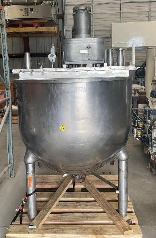 150 Gallon Groen Jacketed Mix Kettle with Scrape agitation
