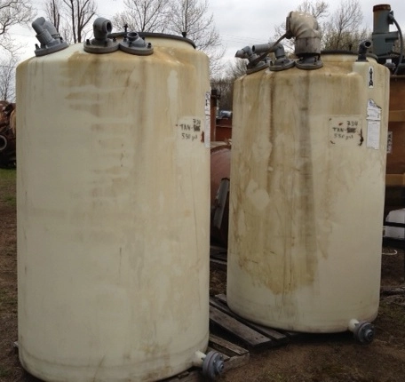 550 gallon Poly storage tanks