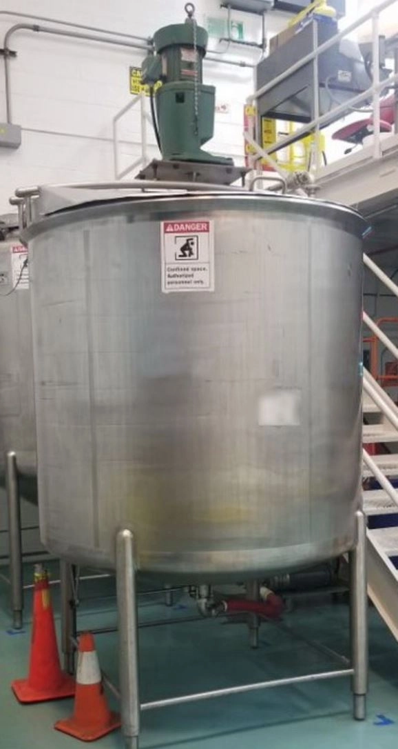 1,000 gallon Stainless Steel CHERRY BURRELL Mix Sanitary Tank