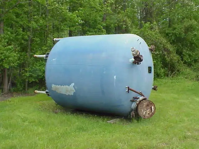 4000 gallon glass lined pressure vessel