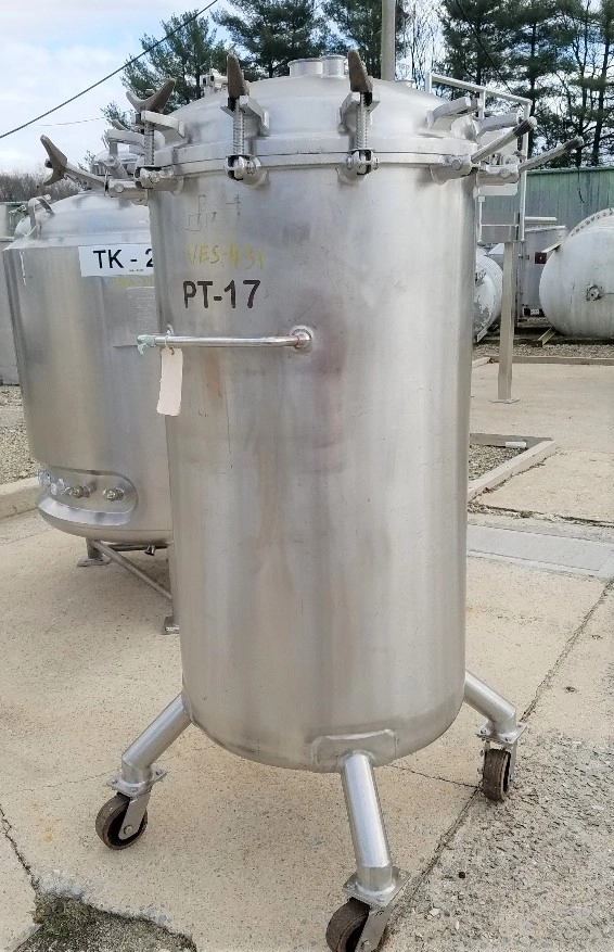 500 Liter (132 Gallon) Precision Stainless 316L Stainless Steel sanitary vessel