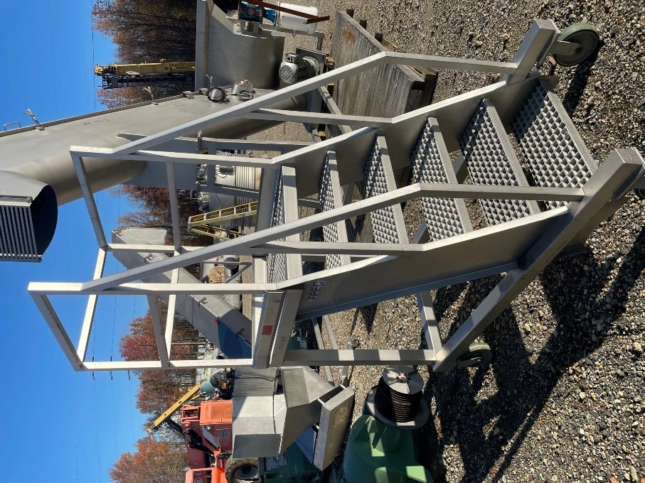 Portable Rolling Stainless Steel Step Platform.