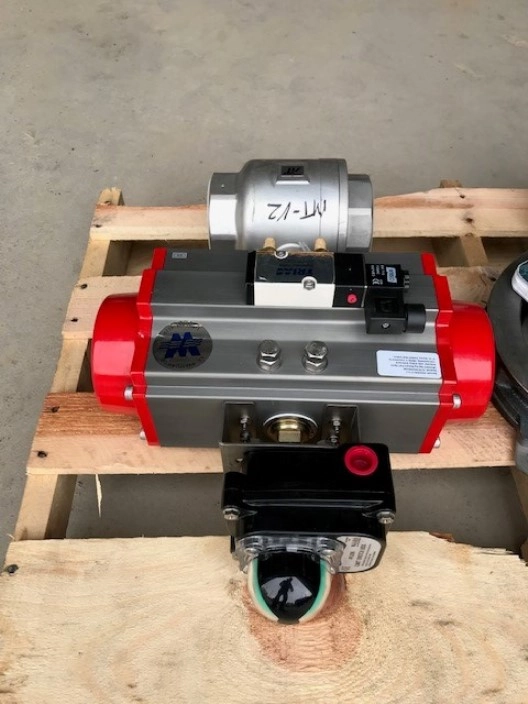 AT Controls 3" Model 22TX control valve with pneumatic controller