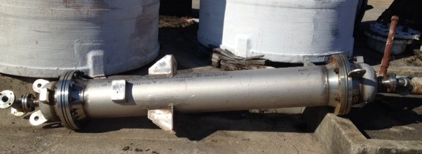 12" diameter x 7' high APEX Piping Systems Inc 316 Stainless Steel vertical column