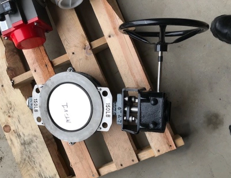 8" Sanitary Butterfly Valve 316 Stainless Steel.