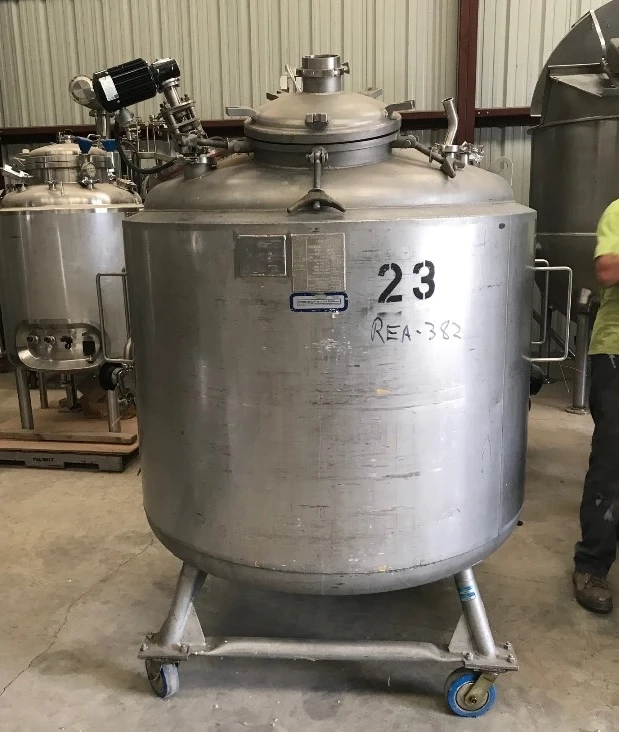 1000 Liter (264 Gal.) Stainless Steel Sanitary Pharmaceutical Grade Reac...