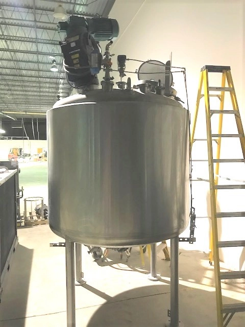 660 Gallon (2500L) Sanitary construction Stainless steel Northland Stainless reactor