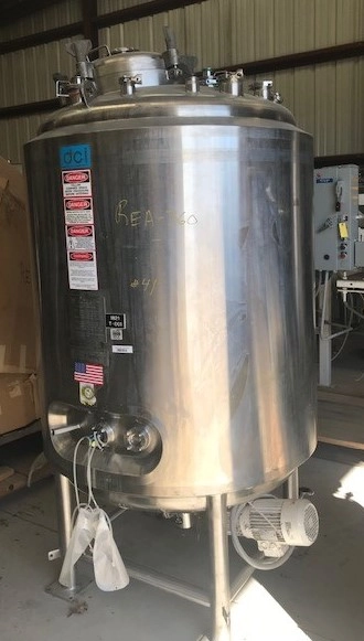 1200 Liter (317 Gallon) Sanitary Stainless Steel Reactor