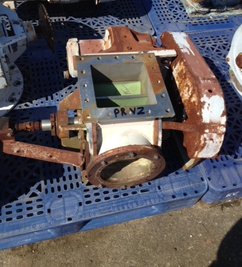 8" Square x 17" Ht. Young Rotary Air Lock Valve/Feeder