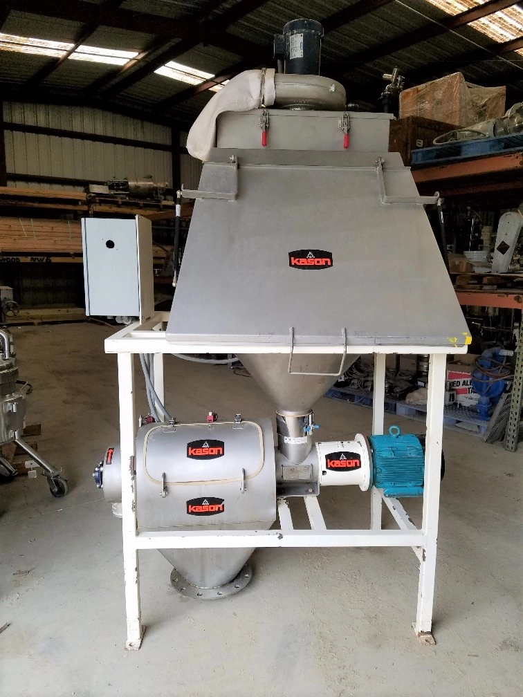 Kason 30" Bag Dump Station with dust collector and Centri-sifter
