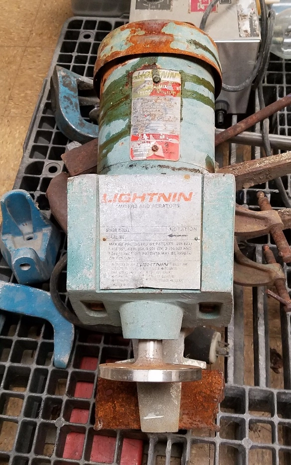 used Lightnin Clamp-on Mixer.