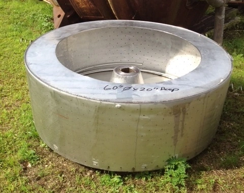 Hastelloy C276 Centrifuge basket. 60" Dia. x 20" Deep