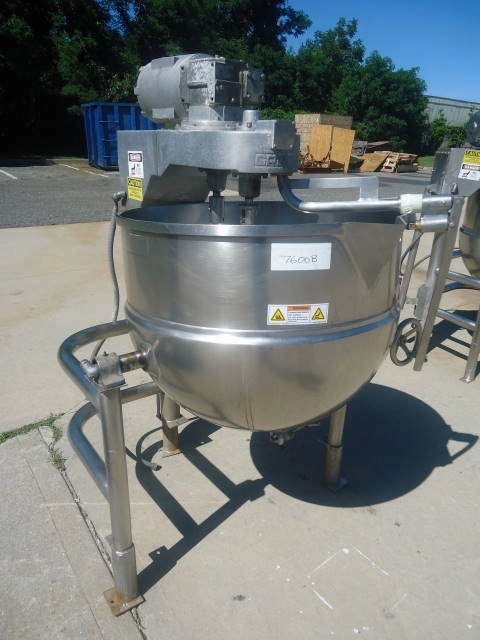 80 Gallon Groen Twin Action Jacketed Mix Kettle, Tilting-