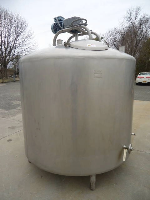 800 Gallon Dci Stainless Steel Jacketed Mix Tank, 40 Psi