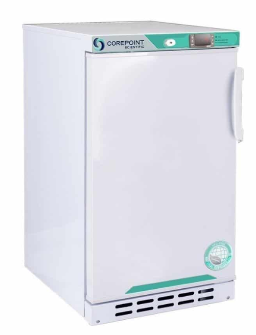 2.5 cu. ft. Corepoint Scientific™ White Diamond Series Undercounter Built-In Refrigerator