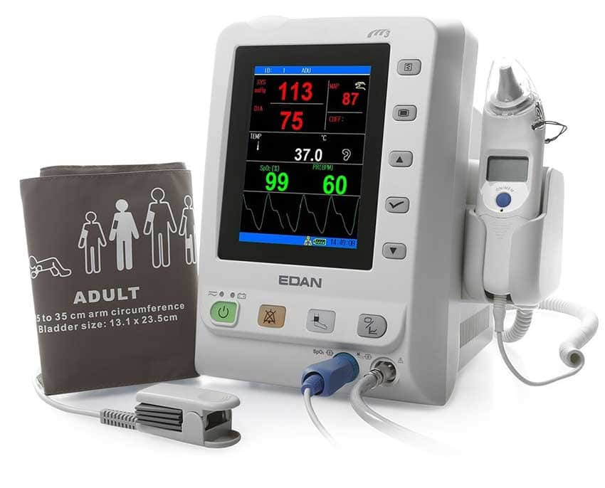 Edan M3 Patient Monitor with NIBP and Sp02 - In Stock 
